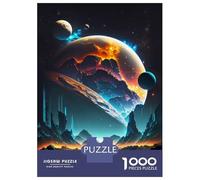 1000 Piece Jigsaw Puzzles for Adults Space Realm Astronaut Jigsaws for Adults Brain Teaser Game Stress Reliever for Is Ideal As A Gift 52x38cm/1000pcs