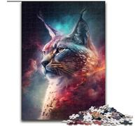 1000 Piece Jigsaw Puzzles for Adults Spirit Lynx cardboard Jigsaw Puzzles size 26x38cm DIY Home Decor Gift, Brain Teaser Game