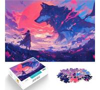 1000 Piece Jigsaw Puzzles for Adults Spirit of the Great Wolf Familienaktivität Lernspiel für Geburtstag, Weihnachten52x38cm
