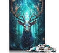 1000 Piece Jigsaw Puzzles for Adults Spirit of The Stag Jigsaw Puzzle Children Paper Puzzles Family Entertainment Toys 38x26cm/1000pcs