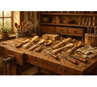 1000 piece jigsaw puzzles for adults Spoon Carving Wooden Puzzle