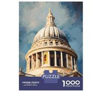 1000 Piece Jigsaw Puzzles for Adults St Paul's Cathedral London Art Print Puzzles for Adults Anti-Stress Toys Analysis And Logic Difficult And Challenge 70x50cm/1000pcs