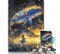 1000 Piece Jigsaw Puzzles for Adults Star Whale Teenager Jigsaw,Birthday Present, Gifts, Wall Art for Age 14 Years Up 26x38cm
