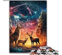 1000 Piece Jigsaw Puzzles for Adults Starling Grove Deer Jigsaw Puzzles for Adults size 26x38cm Family Interactive Game, Craft Gift with Colorful Artwork