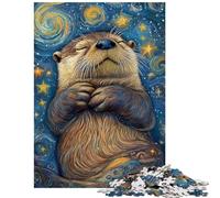 1000 Piece Jigsaw Puzzles for Adults Starry Otter Dreams Hands-on Game Birthday Present Anti-Stress Toys Train Your Brain And Hands Size 38x52cm