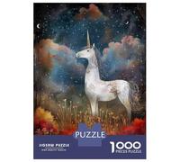 1000 Piece Jigsaw Puzzles for Adults Starry Unicorn Adult Puzzles Hands-on Game Stress Reliever Difficult And Challenge 52x38cm/1000pcs