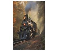 1000 Piece Jigsaw Puzzles for Adults - Steam Train - Children Puzzle Recycled Family 78×53cm