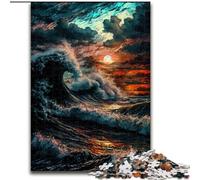 1000 Piece Jigsaw Puzzles for Adults Stormly Ocean 1000 Piece Puzzle An for Christmas Or Birthdays Size 50X75CM