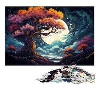 1000 Piece Jigsaw Puzzles for Adults Strange Colorful Night Jigsaw for Gifts Family Game Stress Reliever Difficult Challenge Puzzle 1000pcs(75x50cm)