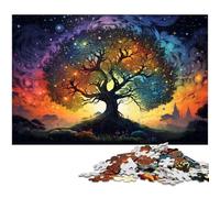 1000 Piece Jigsaw Puzzles for Adults Strange Colorful World Tree Jigsaw for Gifts Family Game Stress Reliever Difficult Challenge Puzzle 1000 PCS(38x26cm)