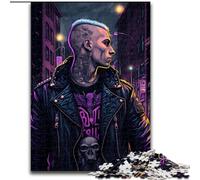 1000 Piece Jigsaw Puzzles for Adults Street Punk Made of Wood, High-Difficulty Brain Teaser for Teenagers 50x75cm for Holidays, Birthdays, And Family Game Nights