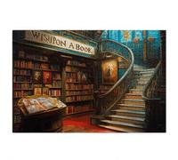 1000 Piece Jigsaw Puzzles for Adults, Study Puzzles for Adults, Gift for Women, Men, Christmas, Family Wooden Puzzle Educational Games, Challenging Adult Jigsaws, Box Packaging, Retro Pattern, H-99