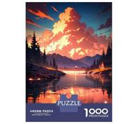 1000 Piece Jigsaw Puzzles for Adults Sunset Horizon Serenity Jigsaws for Adults Brain Teaser Game Stress Reliever for Is Ideal As A Gift 70x50cm/1000pcs