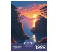1000 Piece Jigsaw Puzzles for Adults Sunset on The Horizon Puzzles for Adults Relaxing Games A Work of Art Difficult And Challenge 38x26cm/1000pcs