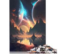 1000 Piece Jigsaw Puzzles for Adults Symmetry Planets Landscape Jigsaw Puzzle Children Wooden Puzzles Family Entertainment Toys 1000pcs (75x50cm)