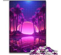 1000 Piece Jigsaw Puzzles for Adults Synthwave Euphoria Jigsaw Puzzles DIY Decoration, Brain Challenge, for Adult, Family, size 50x75cm