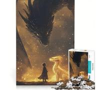 1000 Piece Jigsaw Puzzles for Adults Tairn And Andarna Fourth Wing Practical Game Improve Memory Deal As Gifts for The Whole Family 50x75cm