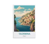 1000 Piece Jigsaw Puzzles for Adults,Taormina Italy Posters 1000 Piece Puzzle Educational Games Home Decoration Puzzle 52x38CM