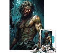1000 Piece Jigsaw Puzzles for Adults Tarzan with Glowing Eyes Puzzles for Adults Relaxing Games But Fun And Humorous Birthday And Unique Gifts (Size 38x26cm)