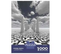 1000 Piece Jigsaw Puzzles for Adults Teenagers 3D Maze Puzzle Game Jigsaw for Adults Relax Games Home Decoration Unique Gifts for Birthday And Christmas 52x38cm/1000pcs