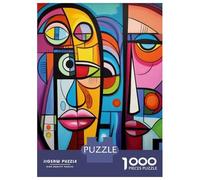 1000 Piece Jigsaw Puzzles for Adults Teenagers Abstract Cubist Face Art Print Jigsaw for Adults Relax Games Home Decoration Unique Gifts for Birthday And Christmas 70x50cm/1000pcs