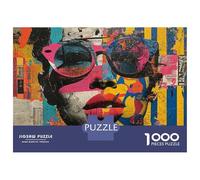 1000 Piece Jigsaw Puzzles for Adults Teenagers Abstract Graffiti Art Print-5 Puzzles for Adults Family Game Home Decoration Birthday And Unique Gifts 38x26cm/1000pcs
