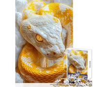 1000 Piece Jigsaw Puzzles for Adults Teenagers Albino Python 1000 Jigsaw Puzzle Educational Games Gifts for Women Men Learning Educational (38x52cm)