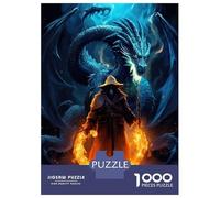 1000 Piece Jigsaw Puzzles for Adults Teenagers Ancient Dragon Sorcerer Adult Puzzles Fun Games Improve Memory Unique Gifts for Birthday And Christmas 52x38cm/1000pcs