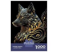 1000 Piece Jigsaw Puzzles for Adults Teenagers Ancient God Wolf Portrait Jigsaws for Adults Fun Games For Family Fun Birthday And Unique Gifts 38x26cm/1000pcs