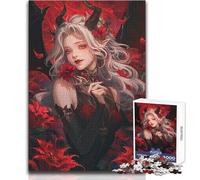 1000 Piece Jigsaw Puzzles for Adults Teenagers Anime Demoness Educational Games Analysis And Logic Art Work Gift Size 38x52cm