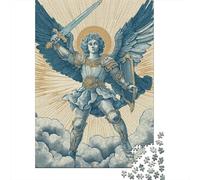 1000 Piece Jigsaw Puzzles for Adults Teenagers Archangel Michael Art Print Jigsaw for Adults Relax Games Home Decoration Unique Gifts for Birthday And Christmas 70x50cm/1000pcs