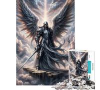 1000 Piece Jigsaw Puzzles for Adults Teenagers Archangel Warrior Help The Brain Exercise Presents for Women Brain Teaser Game for Ages 14 And over (38x52cm)