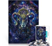 1000 Piece Jigsaw Puzzles for Adults teenagers Capricorn Made of cardboard Suitable for people aged 14 and above Vacation at home: killing time Challenging Game Gifts。size:26x38cm/10.24x14.96inch