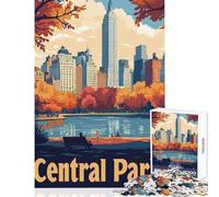 1000 Piece Jigsaw Puzzles for Adults Teenagers Central Park NYC Skyline 1000 Jigsaw Puzzle Educational Games Gifts for Women Men Learning Educational (50x75cm)