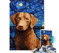 1000 Piece Jigsaw Puzzles for Adults Teenagers Chesapeake Bay Retriever Challenging To Complete But Fun And Humorous Brain Teaser Game for Ages 14 And over (38x26cm)