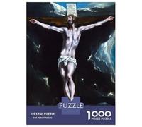 1000 Piece Jigsaw Puzzles for Adults Teenagers Christ on The Cross Puzzles for Adults Fun Games Difficult Hard Birthday And Unique Gifts 38x26cm/1000pcs