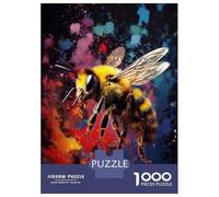 1000 Piece Jigsaw Puzzles for Adults Teenagers Colorful Bee Wall Art Print Puzzles for Adults Toy Wall Decor Hand Speed Race Difficult And Challenge 70x50cm/1000pcs