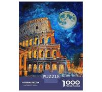 1000 Piece Jigsaw Puzzles for Adults Teenagers Colosseum Under Moonlight-3 Jigsaw Puzzle Fun Games Difficult Challenge Parent-child Interaction 52x38cm/1000pcs