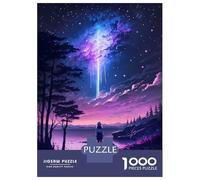 1000 Piece Jigsaw Puzzles for Adults Teenagers Comet Rain Galaxy Scene Teenager Puzzles Family Games Presents for Women for Is Ideal As A Gift 38x26cm/1000pcs
