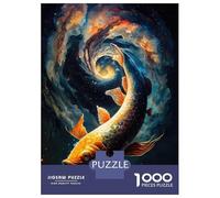 1000 Piece Jigsaw Puzzles for Adults Teenagers Cosmic Koi 9 Puzzles for Adults Fun Games Difficult Hard Birthday And Unique Gifts 38x26cm/1000pcs