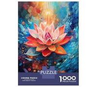 1000 Piece Jigsaw Puzzles for Adults Teenagers Cosmic Lotus Bloom Jigsaws for Adults Hands-on Game A Work of Art for Is Ideal As A Gift 52x38cm/1000pcs