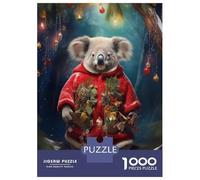1000 Piece Jigsaw Puzzles for Adults Teenagers Cute Koala Xmas Puzzles for Adults Family Game Home Decoration Birthday And Unique Gifts 70x50cm/1000pcs