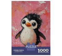 1000 Piece Jigsaw Puzzles for Adults Teenagers Cute Penguin Artwork-2 Puzzles for Adults Fun Games Difficult Hard Birthday And Unique Gifts 52x38cm/1000pcs