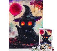 1000 Piece Jigsaw Puzzles for Adults Teenagers Dark Figure with Balloon Hands-on Game for The Whole Family DIY Toys Unique Birthday And Xmas Gifts (38X26CM)