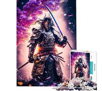 1000 Piece Jigsaw Puzzles for Adults Teenagers Defending Japanese Samurai Puzzle for Adults Family Game Difficult Hard for Is Ideal As A Gifts (Size 38x52cm)