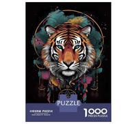 1000 Piece Jigsaw Puzzles for Adults Teenagers Dreamcatcher Mandala Tiger Puzzles for Adults Fun Games Difficult Hard Birthday And Unique Gifts 38x26cm/1000pcs