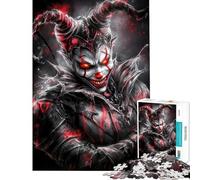 1000 Piece Jigsaw Puzzles for Adults Teenagers Evil Horror Clown Puzzle for Adults Family Game Difficult Hard for Is Ideal As A Gifts (Size 38x26cm)