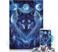1000 piece jigsaw puzzles for adults & teenagers Fantasy Star Wolf Made of cardboard,Suitable for people aged 14 and above Intellectual toy game Birthday gift, gifts, wall art。size:38x52cm