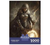 1000 Piece Jigsaw Puzzles for Adults Teenagers Fantasy Warrior Holding Magic Orb Jigsaw Family Game Difficult Challenge Difficult And Challenge 70x50cm/1000pcs