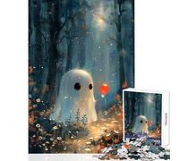 1000 Piece Jigsaw Puzzles for Adults Teenagers Forest Ghost Toy Wall Decor Secret Santa Gifts Fun Games Improving Love between Couples Size 50x75cm